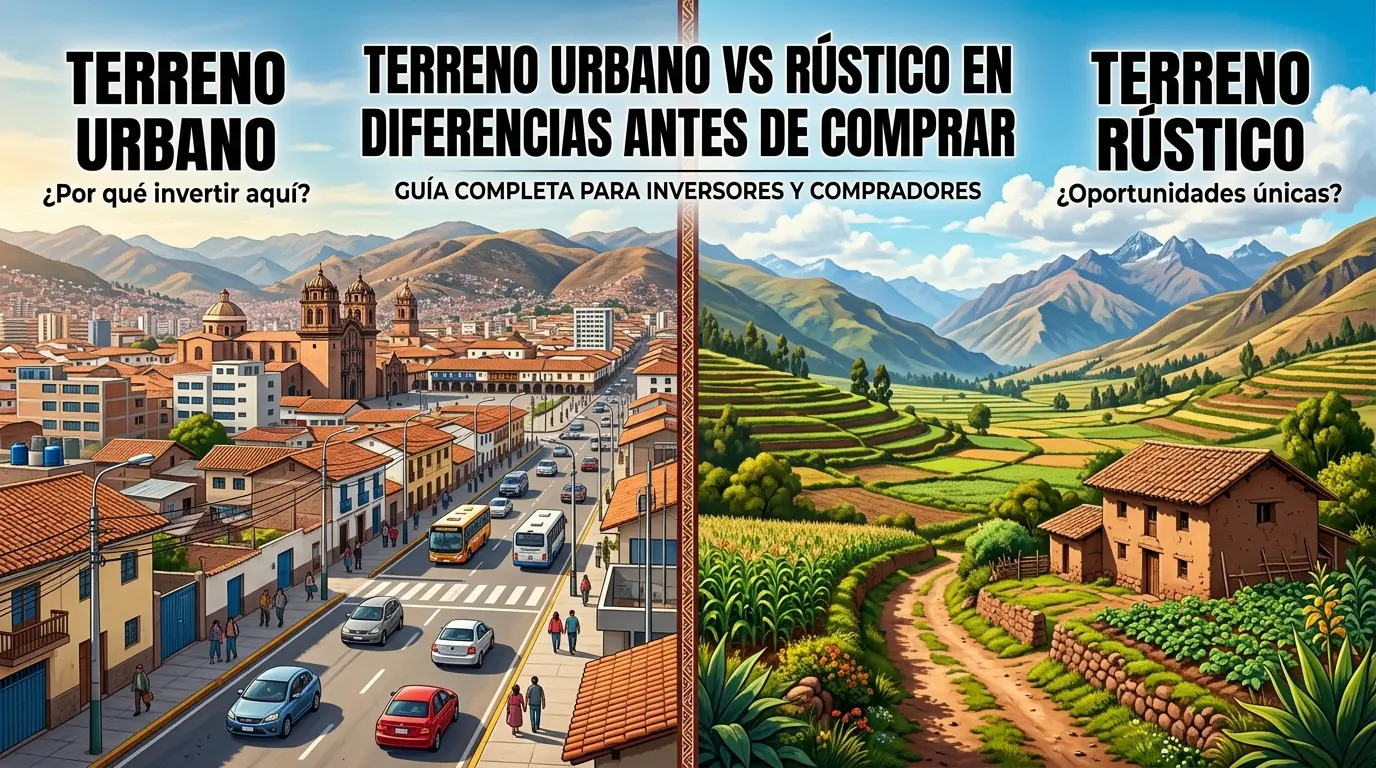 Terreno urbano vs rústico en Cusco