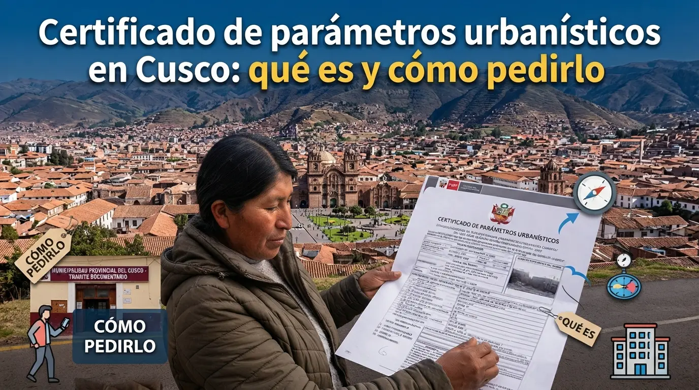 Certificado de parámetros urbanísticos en Cusco