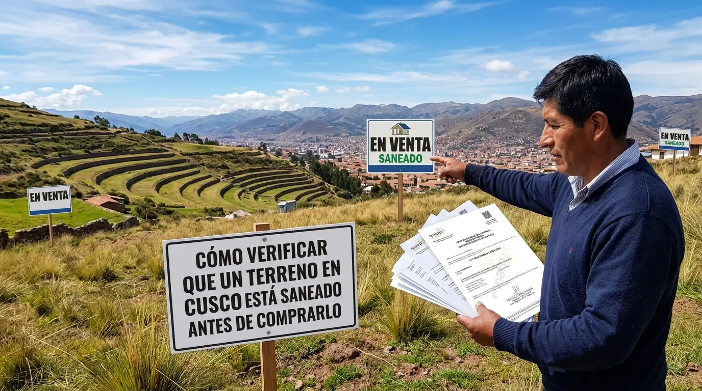Cómo verificar que un terreno en Cusco está saneado antes de comprarlo