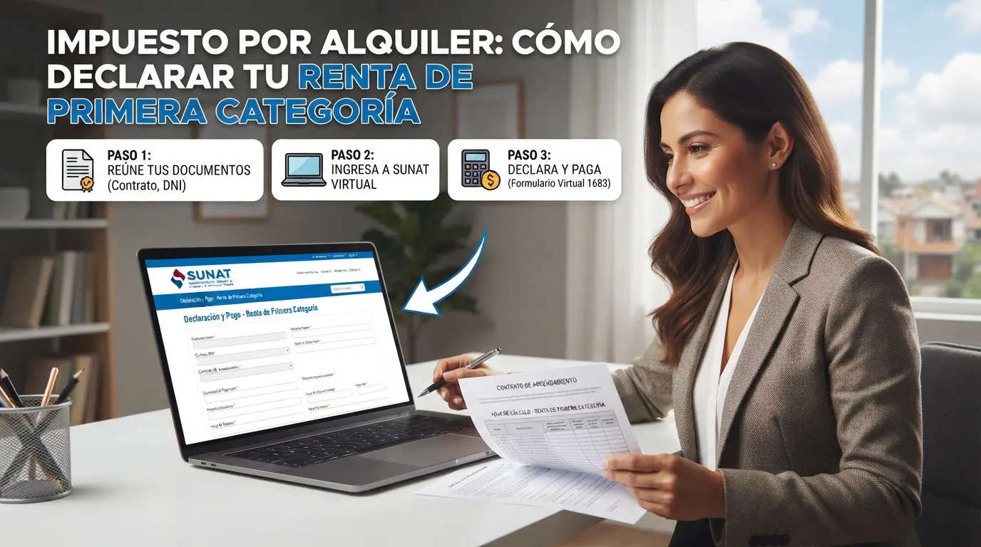 Impuesto por alquiler cómo declarar tu renta de primera categoría