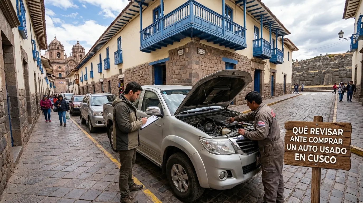 Qué revisar antes de comprar un auto usado en Cusco
