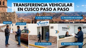 Transferencia vehicular en Cusco paso a paso